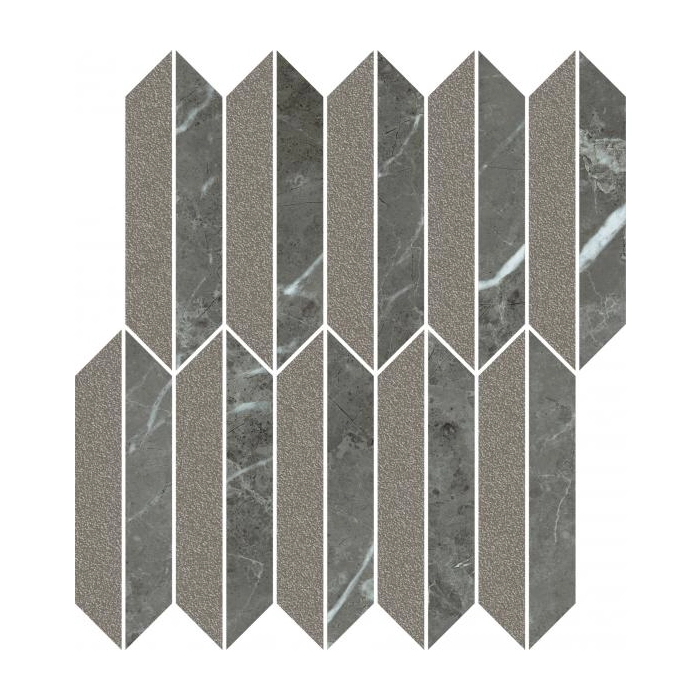 Paradyż Noisy Whisper Graphite Mozaika Cięta Mix Mat 27,4x29,8