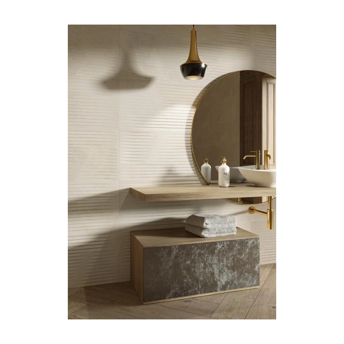 Paradyż Mystic Shadows Beige Ściana Struktura Rekt. 39,8x119,8