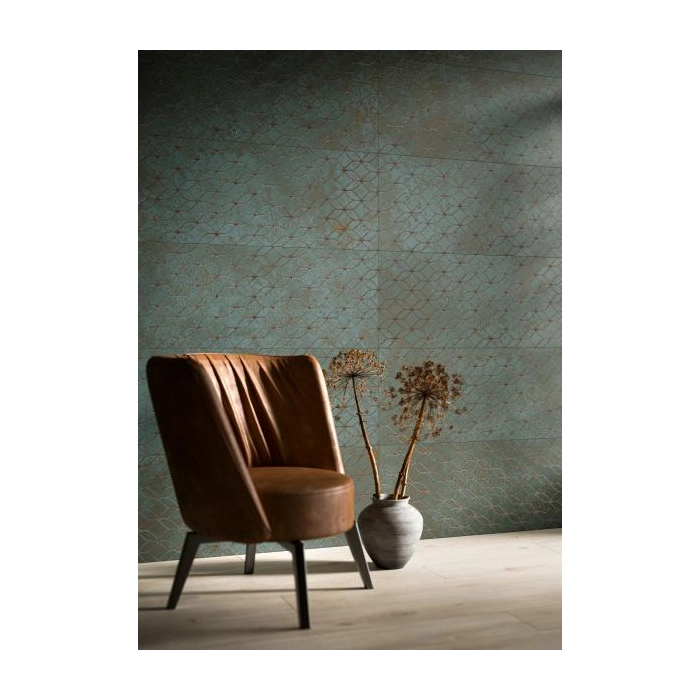 Paradyż Unique Lady Green Ściana Rekt. Dekor 39,8x119,8