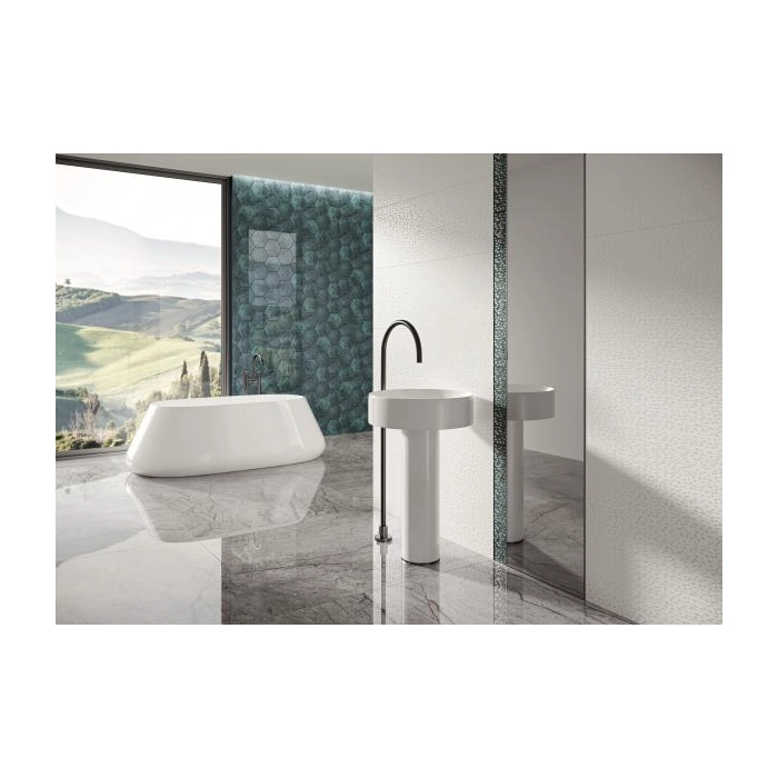 Paradyż Unique Lady Green Inserto Szklane Heksagon 19,8x17,1