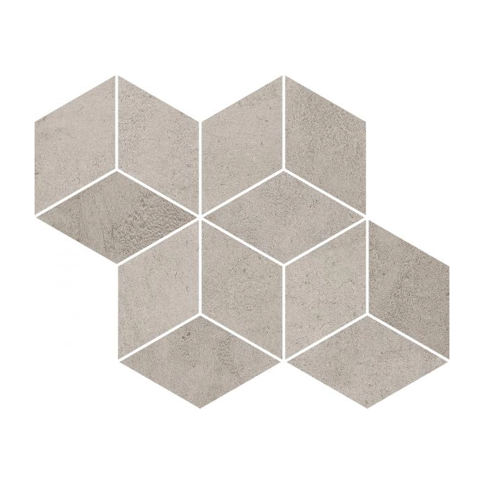 Paradyż Pure City Grys Mozaika Prasowana Romb Hexagon 20,4x23,8