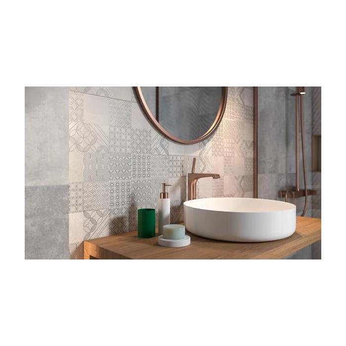 Paradyż Harmony Grys Ściana Patchwork 30x60