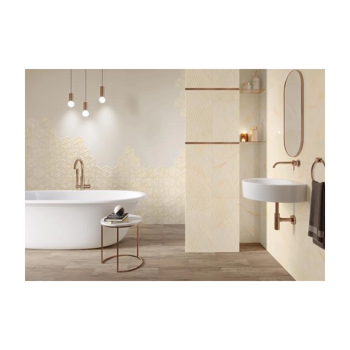 Paradyż Illusion Beige Ściana Struktura Połysk 30x60