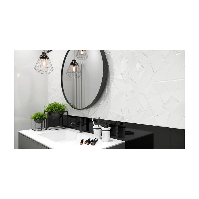 Paradyż Synergy Bianco Ściana B Struktura 30x60