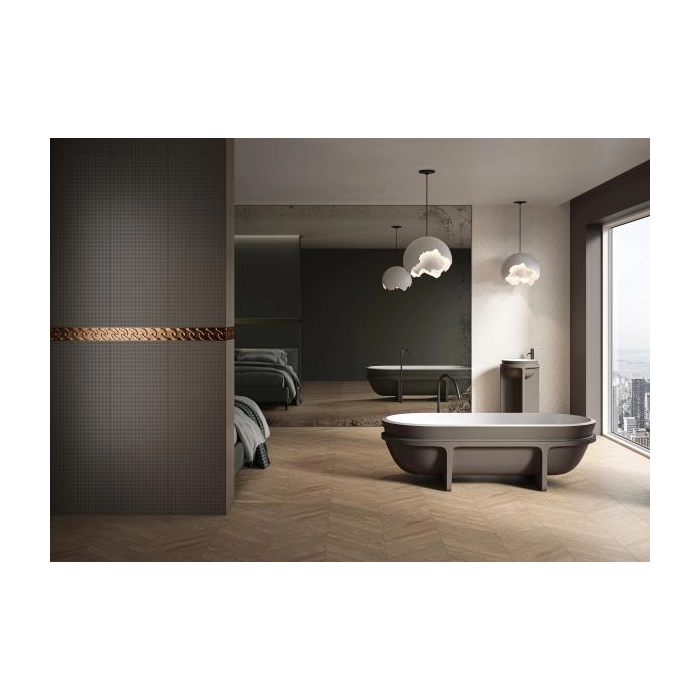 Paradyż Noisy Whisper Anthracite Struktura Rekt. Połysk 39,8x119,8