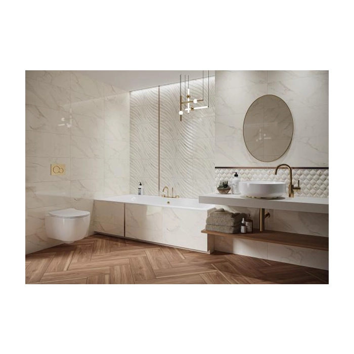 Paradyż Bliss Silver Ściana Połysk 30x60