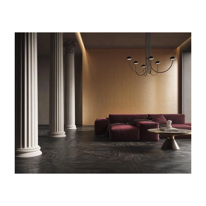 Paradyż Pure Cathedral Copper Struktura Rekt. Połysk 39,8x119,8