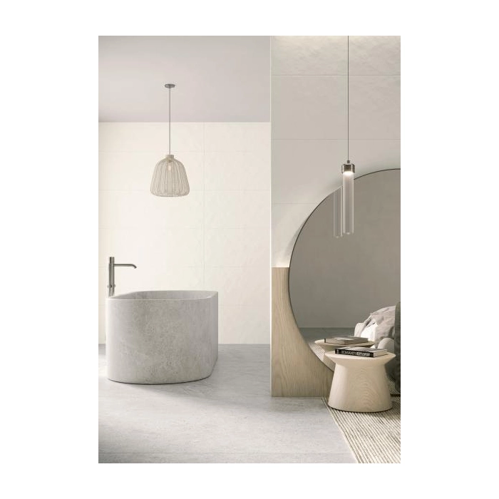 Paradyż Sleeping Beauty White Ściana B Struktura Rekt. 39,8x119,8