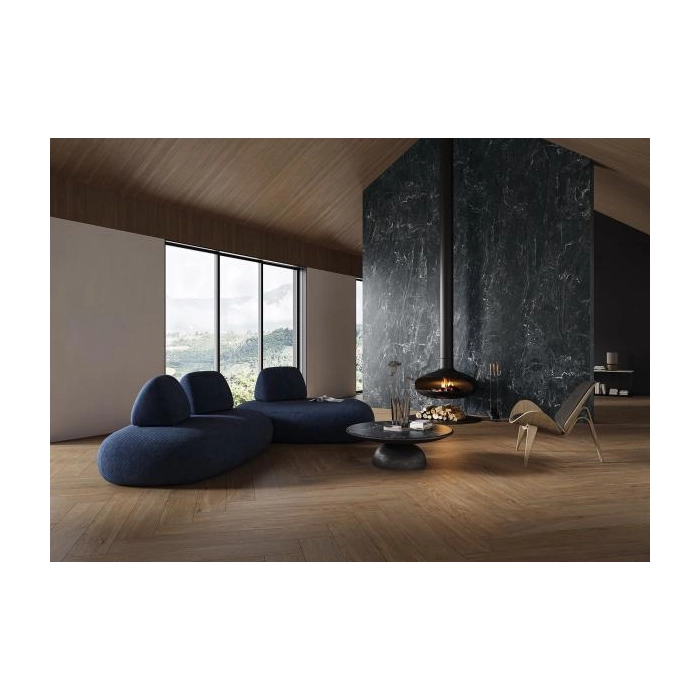 Paradyż North Cathedral Black Gres Szkl. Rekt. Półpoler Soft 119,8x279,8