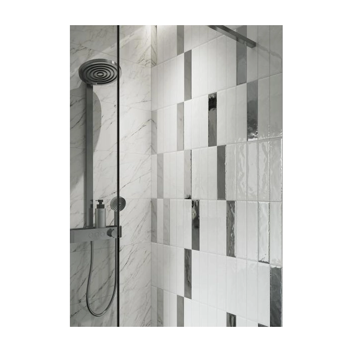 Paradyż U104 Bianco Ściana Struktura Rekt. Połysk 29,8x89,8