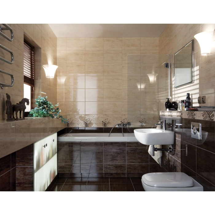 Tubądzin Domino Płytka podłogowa Toscana brąz 33,3x33,3