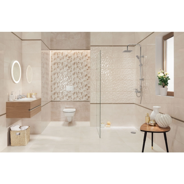 Tubądzin Domino Płytka ścienna Tempre grey 30,8x60,8