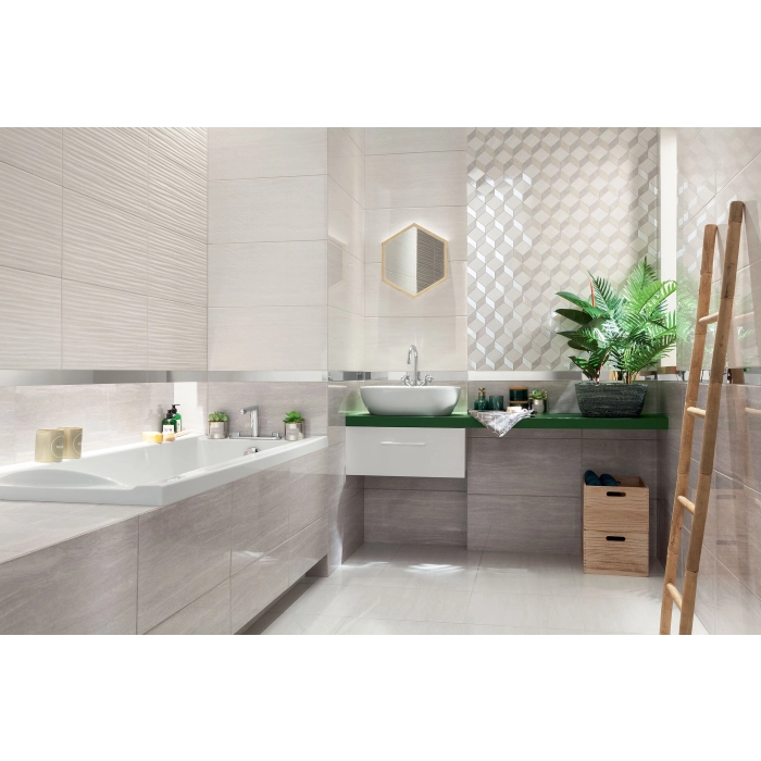 Tubądzin Domino Płytka ścienna Blink graphite 30,8x60,8