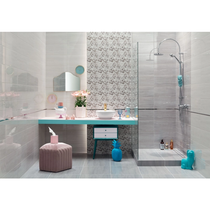 Tubądzin Domino Dekor ścienny Edello leaves 22,3x44,8