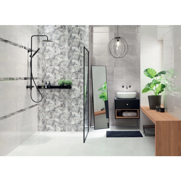 Tubądzin Domino Dekor ścienny Idylla white 30,8x60,8