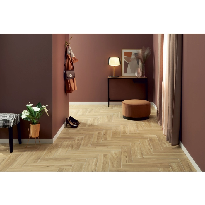 Tubądzin Domino Płytka podłogowa Salia beige STR 59,8x14,8x0,8