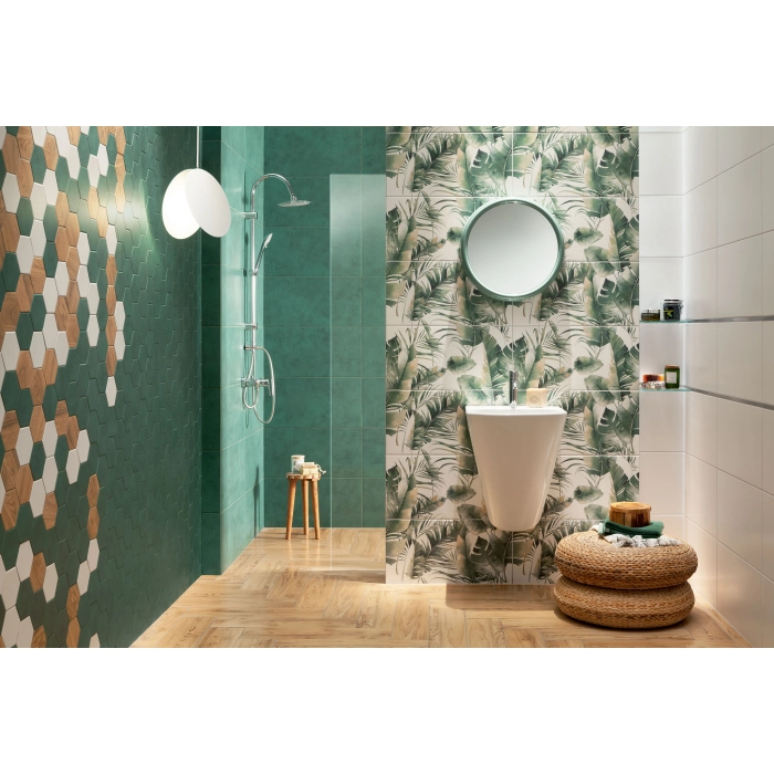 Tubądzin Domino Płytka ścienna Burano white STR 30,8x60,8