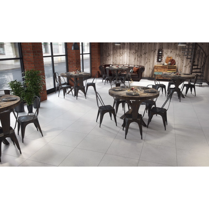 Tubądzin Domino Płytka podłogowa Otis white 59,8x59,8