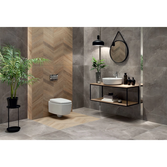 Tubądzin Domino Płytka podłogowa Remos grey LAP 119,8x59,8