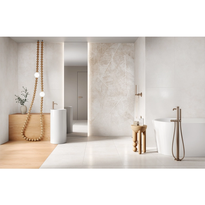 Tubądzin Obraz gresowy 2-elementowy Clarity leaves B 119,8x119,8