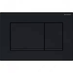 Geberit Sigma30 Przycisk uruchamiający, czarny błyszczący-czarny mat-czarny błyszczący 115.883.DW.1 (1szt w tej cenie – outlet)
