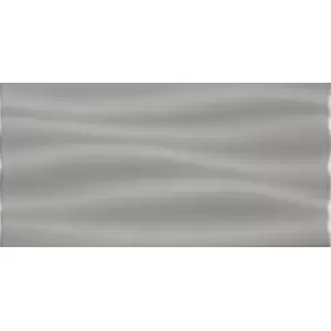Tubądzin Domino Płytka ścienna Joy Wave szara STR 22,3x44,8