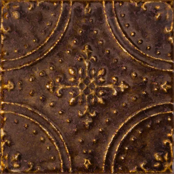 Tubądzin Dekor ścienny Tinta brown 14,8x14,8