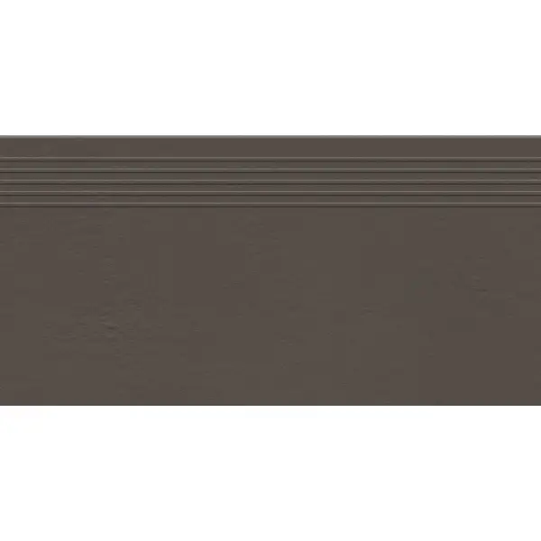 Tubądzin Stopnica podłogowa Industrio Dark Brown MAT 59,8x29,6