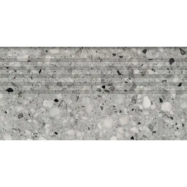 Tubądzin Stopnica podłogowa Macchia graphite MAT 59,8x29,8