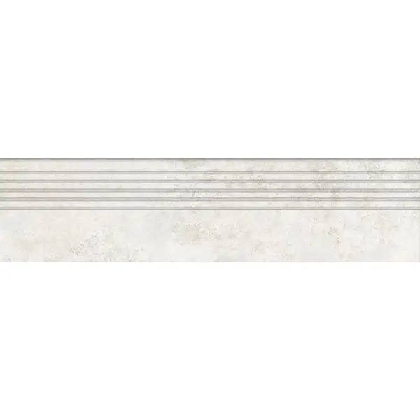 Tubądzin Stopnica podłogowa Torano white MAT 119,8x29,6