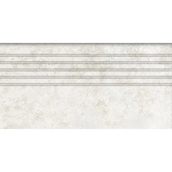 Tubądzin Stopnica podłogowa Torano white MAT 59,8x29,6