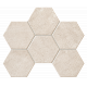 Tubądzin Mozaika ścienna Sfumato hex 28,9x22,1