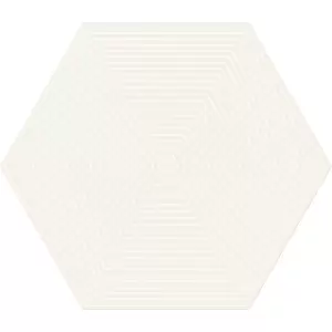 Tubądzin Dekor ścienny Cielo e Terra Bianco Geometry 1 MAT 22,1x19,2x0,6