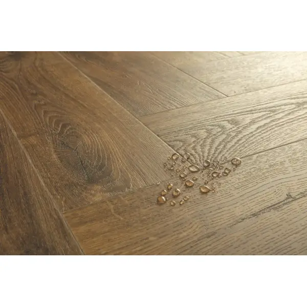 Quick Step panel winylowy jodełka Pristine Glue fall oak brown SGHBC20334