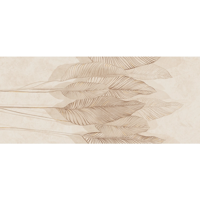 Tubądzin Dekor gresowy Mild Clay leaves 274,8x119,8