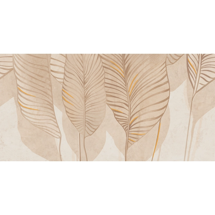 Tubądzin Obraz gresowy ścienny Mild Clay leaves B 119,8x59,8x0,8