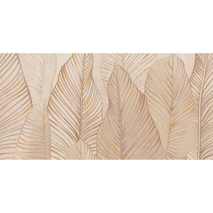 Tubądzin Obraz gresowy ścienny Mild Clay leaves C 119,8x59,8x0,8