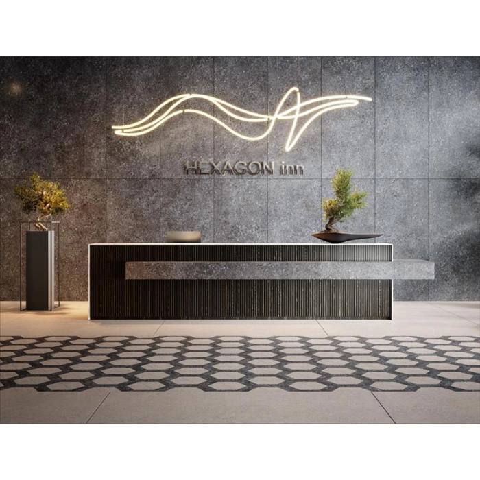 Tubądzin Płytka gresowa Zimba black STR 159,8x79,8x0,8