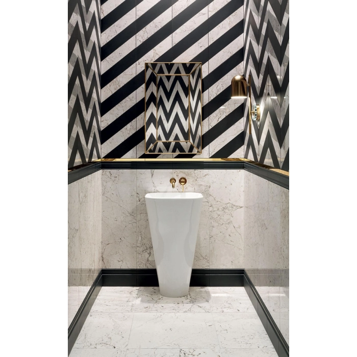 Tubądzin Maciej Zień Dekor ścienny Sophisticated brick white 23,7x7,8