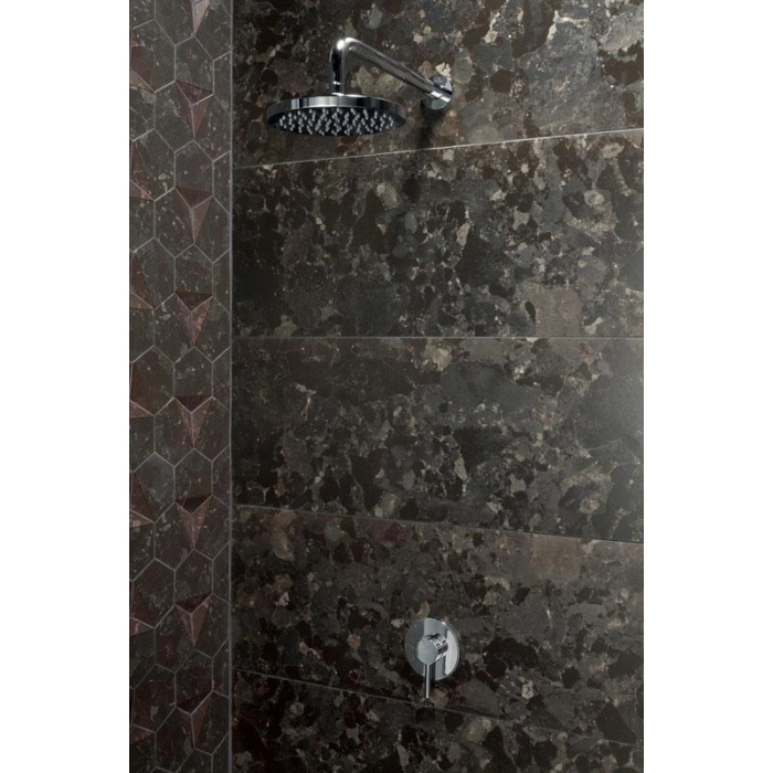 Tubądzin Maciej Zień Płytka ścienna Scoria black STR 32,8x89,8