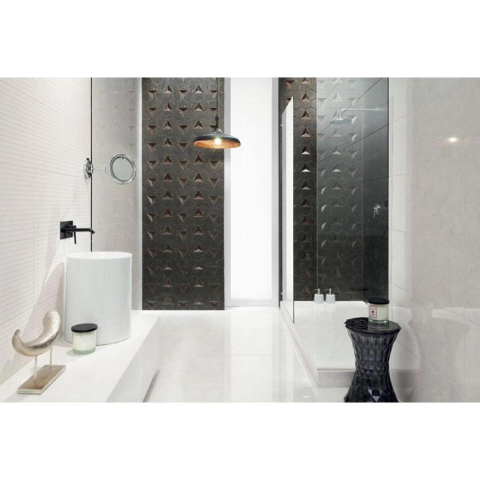 Tubądzin Maciej Zień Płytka ścienna Fashion black 32,8x89,8