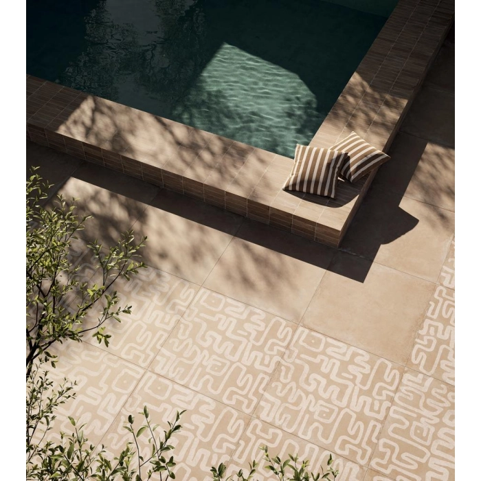 Tubądzin Maciej Zień Płytka gresowa Holiday Wall Red MAT 119,8x119,8