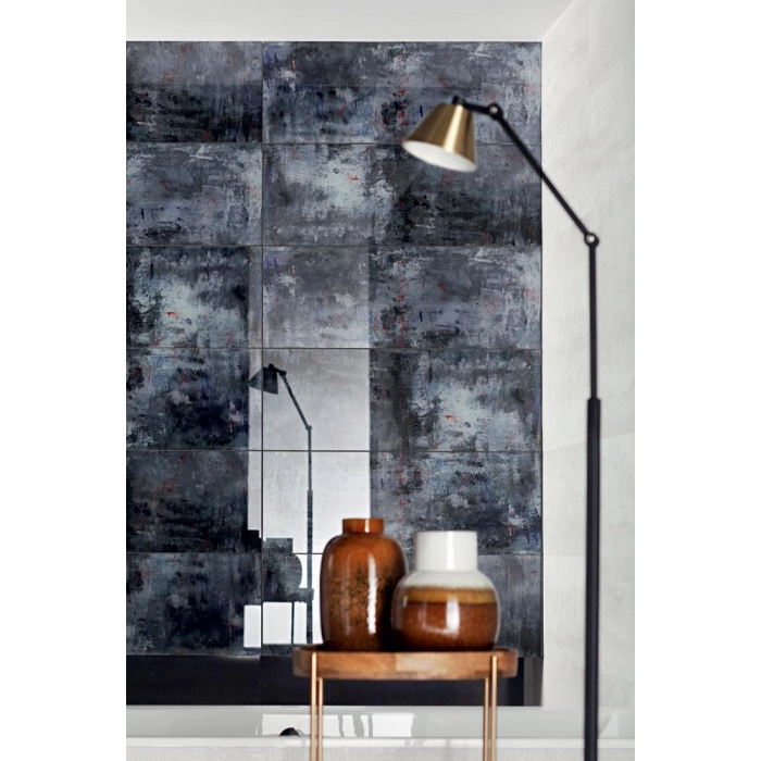Tubądzin Dekor szklany Grunge blue A 32,8x89,8