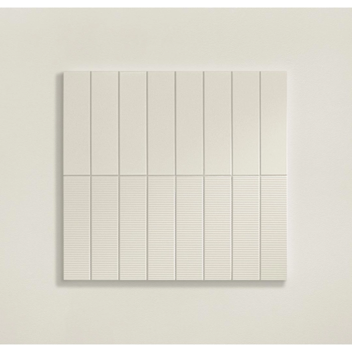 Tubądzin Płytka ścienna Groove white sugar 29,8x7,8x1