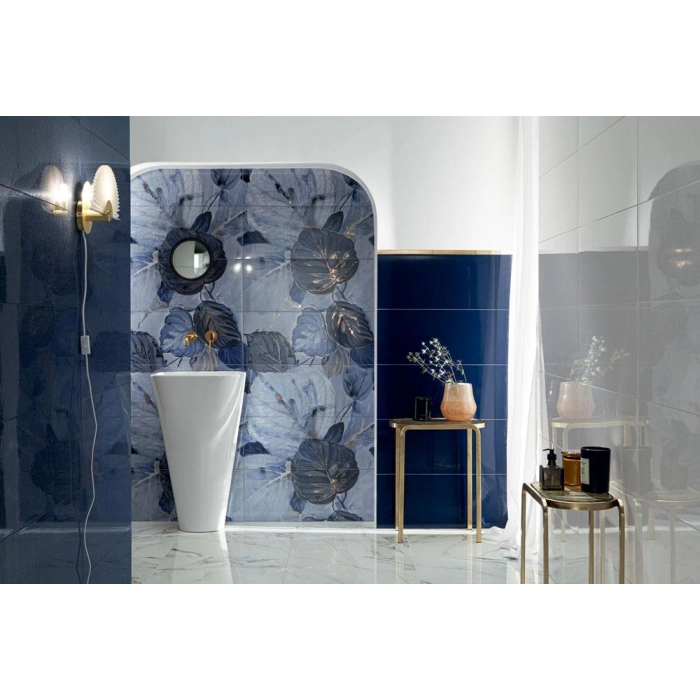 Tubądzin Dekor ścienny Blue Stone bar navy 23,7x7,8