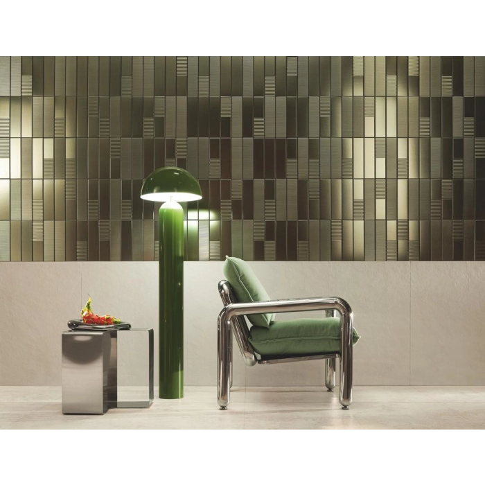 Tubądzin Płytka ścienna Groove metallic 2 STR 29,8x7,8x1