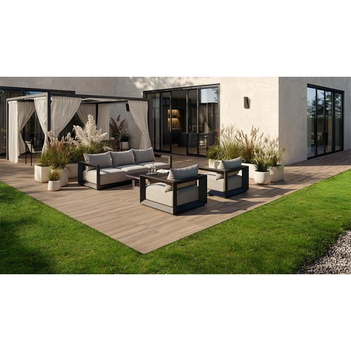 Tubądzin Płytka gresowa Patio Wood koraTER 59,8x59,8x1,8