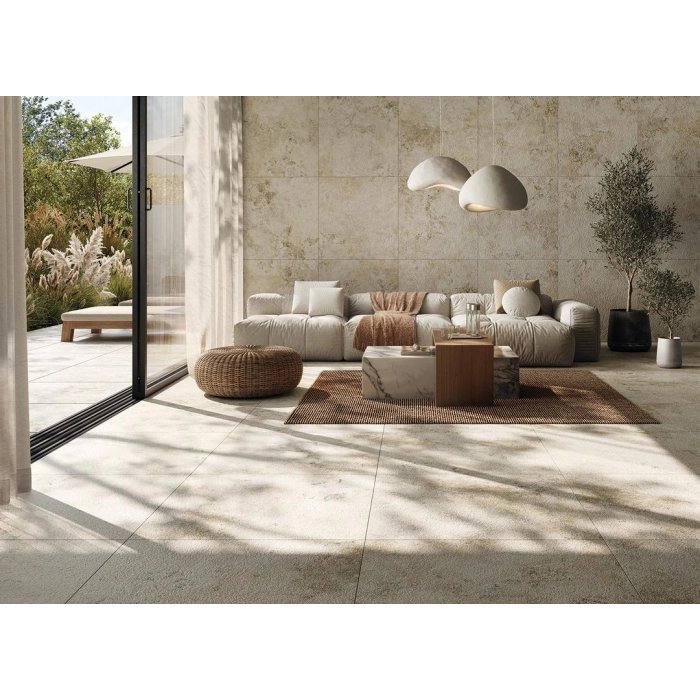 Tubądzin Płytka gresowa Breccia Fara beige STR 79,8x79,8x0,8