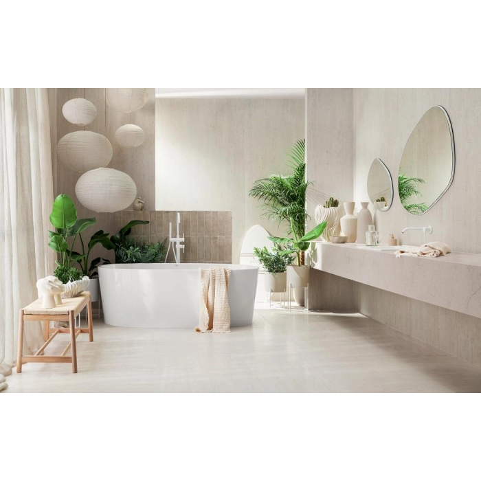 Tubądzin Maciej Zień Płytka gresowa Holiday Stone Beige SAT STR 119,8x59,8x0,8