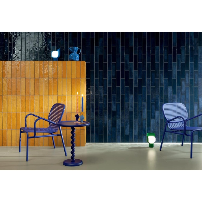 Tubądzin Płytka ścienna Masovia senape A gloss STR 29,8x7,8x1